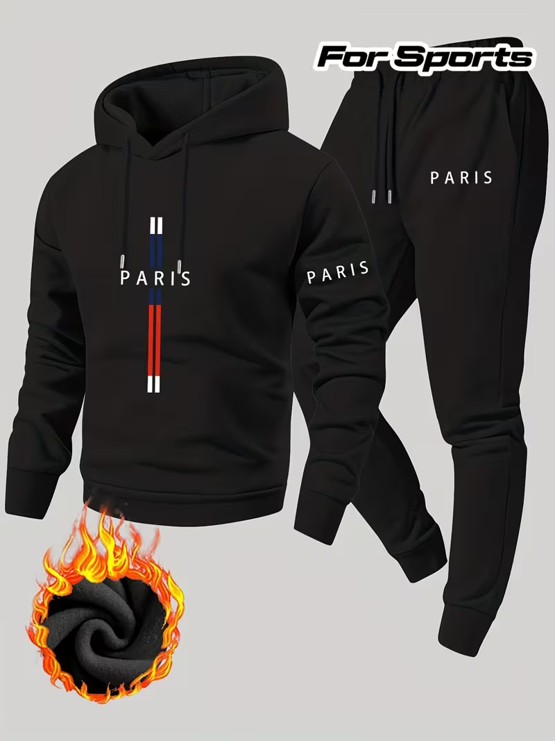 Running Gear For Winter - Heren Urban Casual Tweedelig Set met