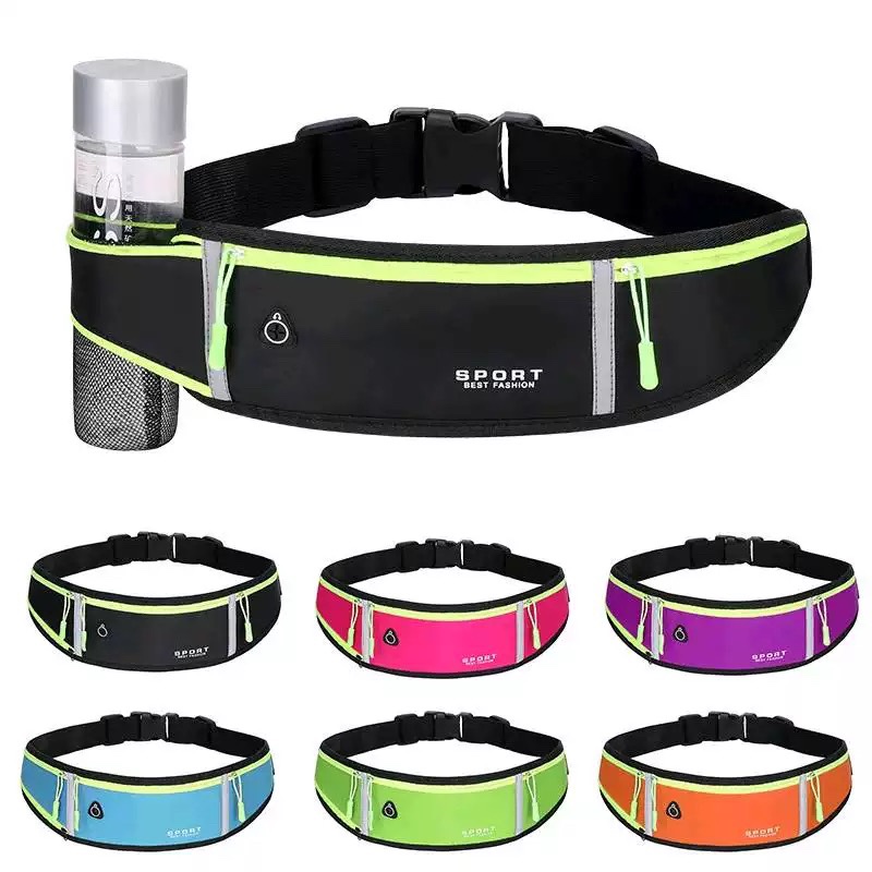 Running Gear Organizer - Reflecterende waterdichte sporttas met hoofdtelefoon-aansluiting, ultradunne