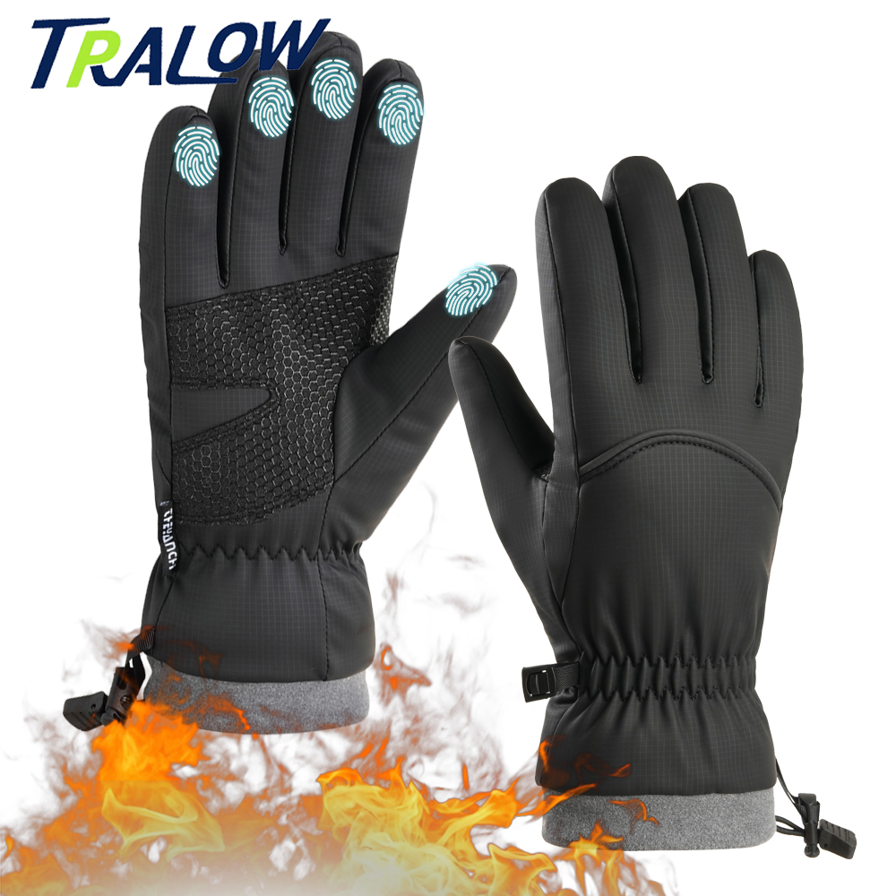 Running Gear For Winter - TRALOW Thermische Waterdichte Skihandschoenen Met Touchscreen