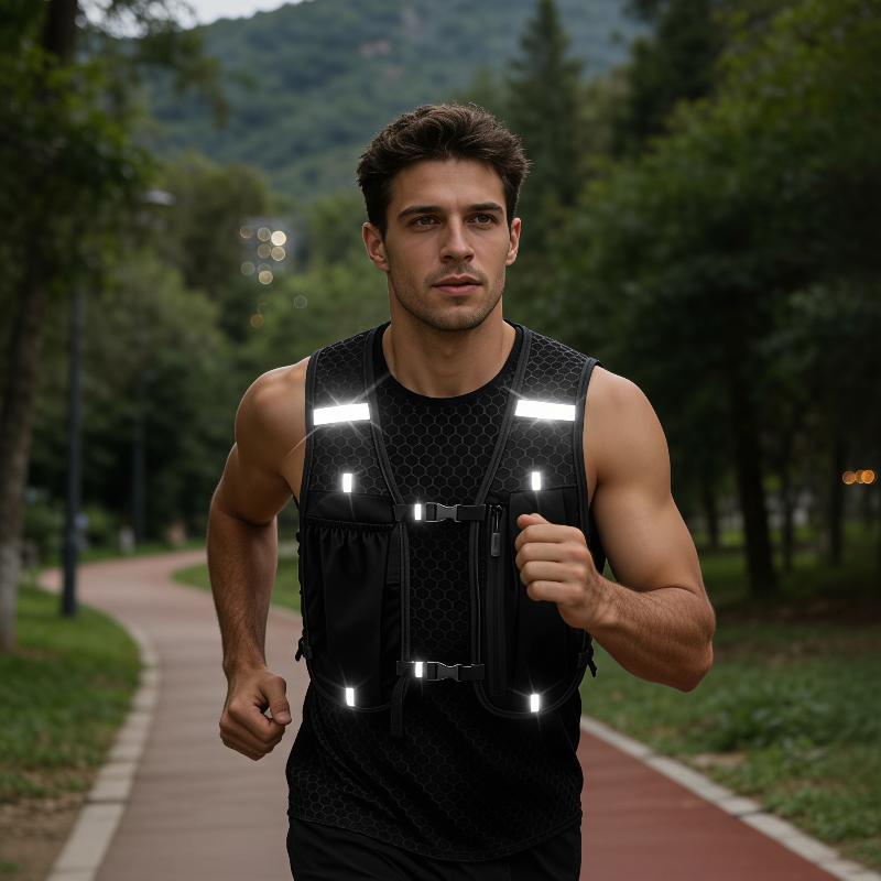 Running Gear For Marathon - Nieuw hardloopvest unisex, lichtgewicht, ademend, reflecterend,