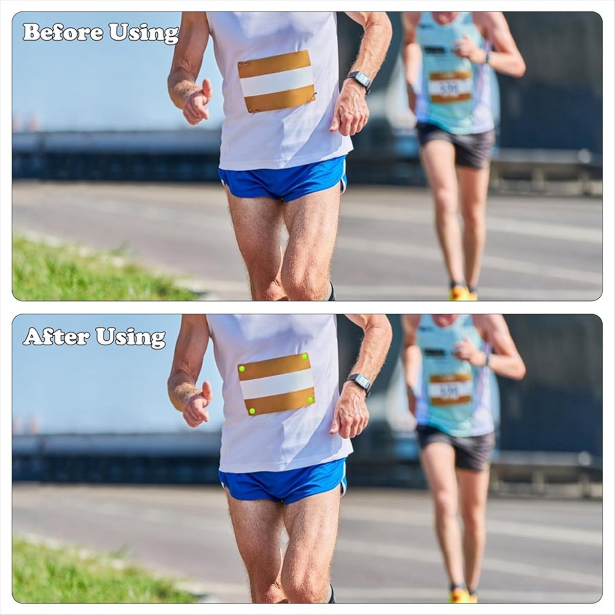 Running Gear For Marathon - ABJX 12 stuks hardloopnummerclips marathonnummergesp racebib