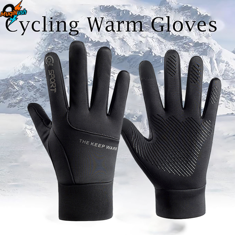 Running Gear For Winter - MuqiNush Winter Fiets Warme Handschoenen Anti-Slip