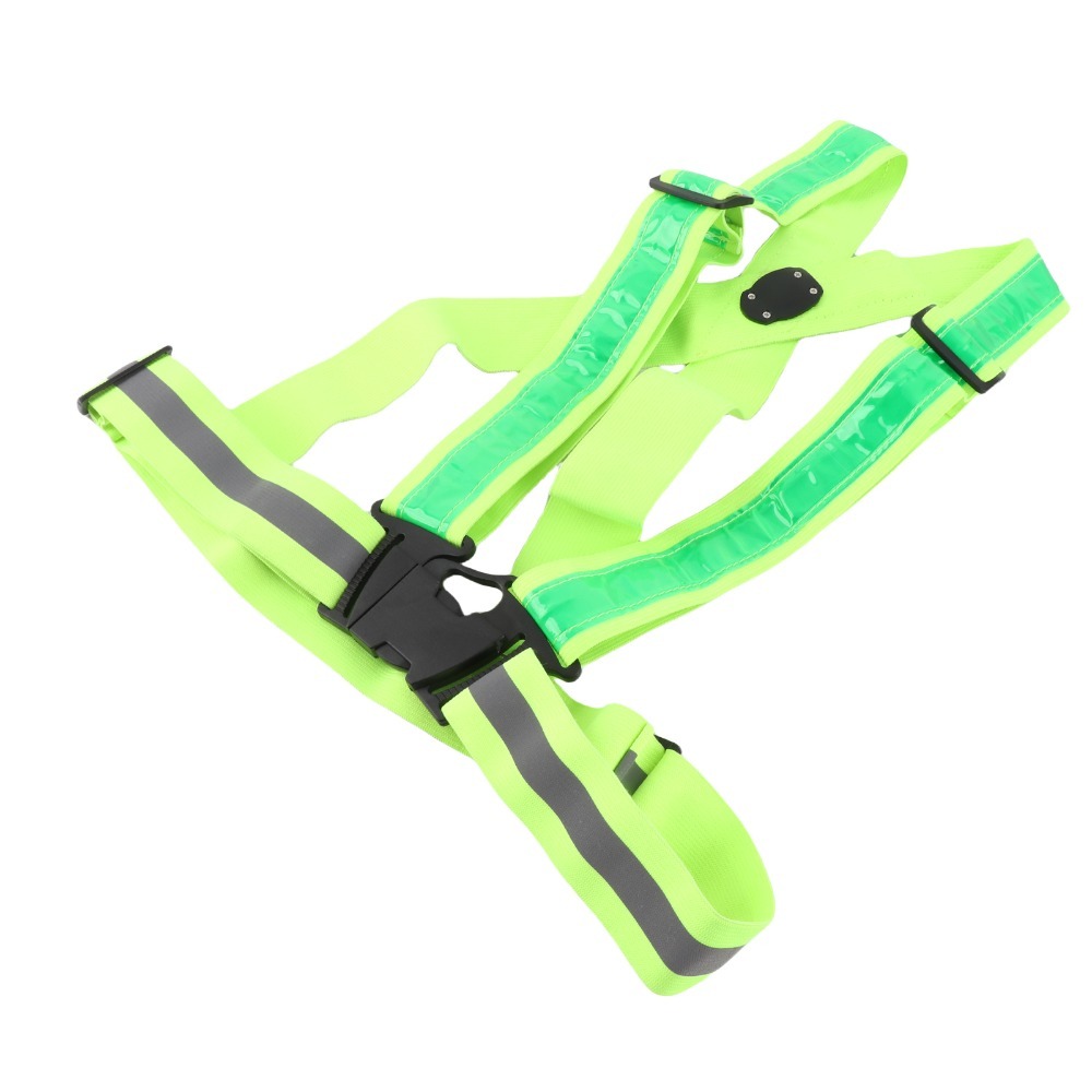 Nieuw polyester LED veiligheid - Running Gear Green recensie en prijs