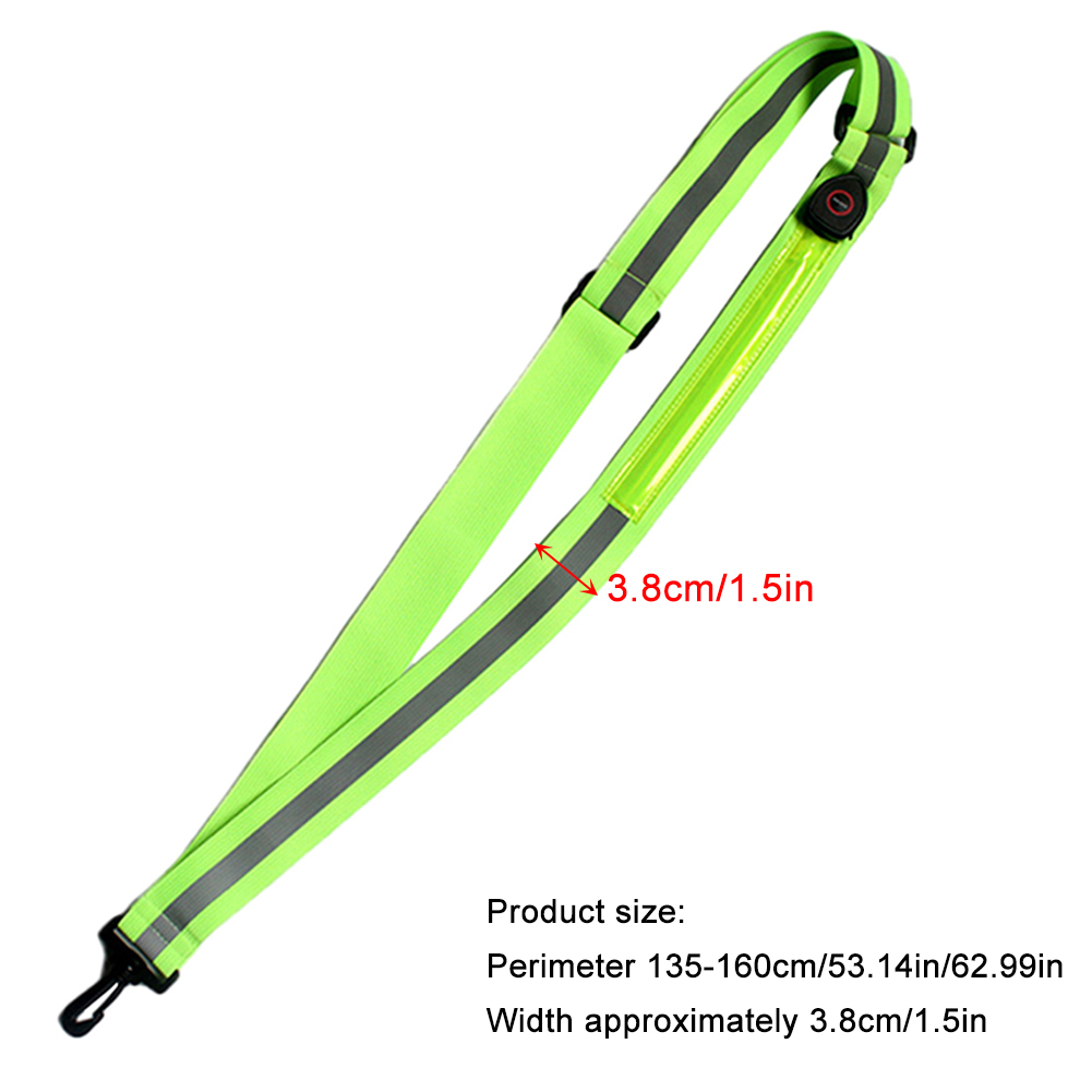 USB Oplaadbare Reflecterende L - Running Gear Green recensie en prijs