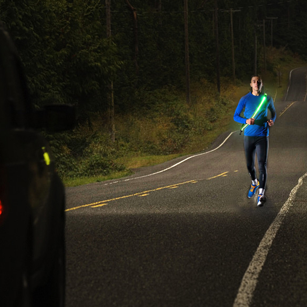 USB Oplaadbare Reflecterende L - Running Gear Green recensie en prijs